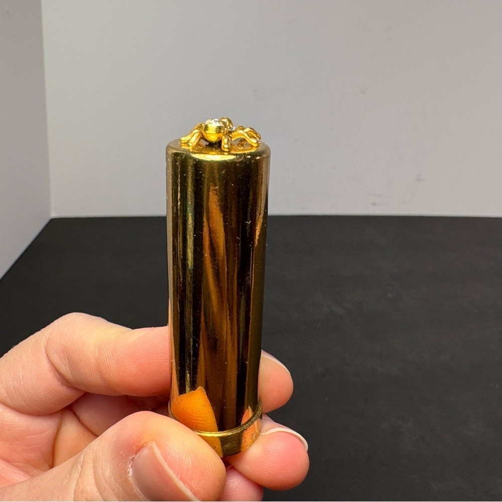 Vintage Rare Salvador Flato Spider Brass Lipstick Case - Picture 4 of 14